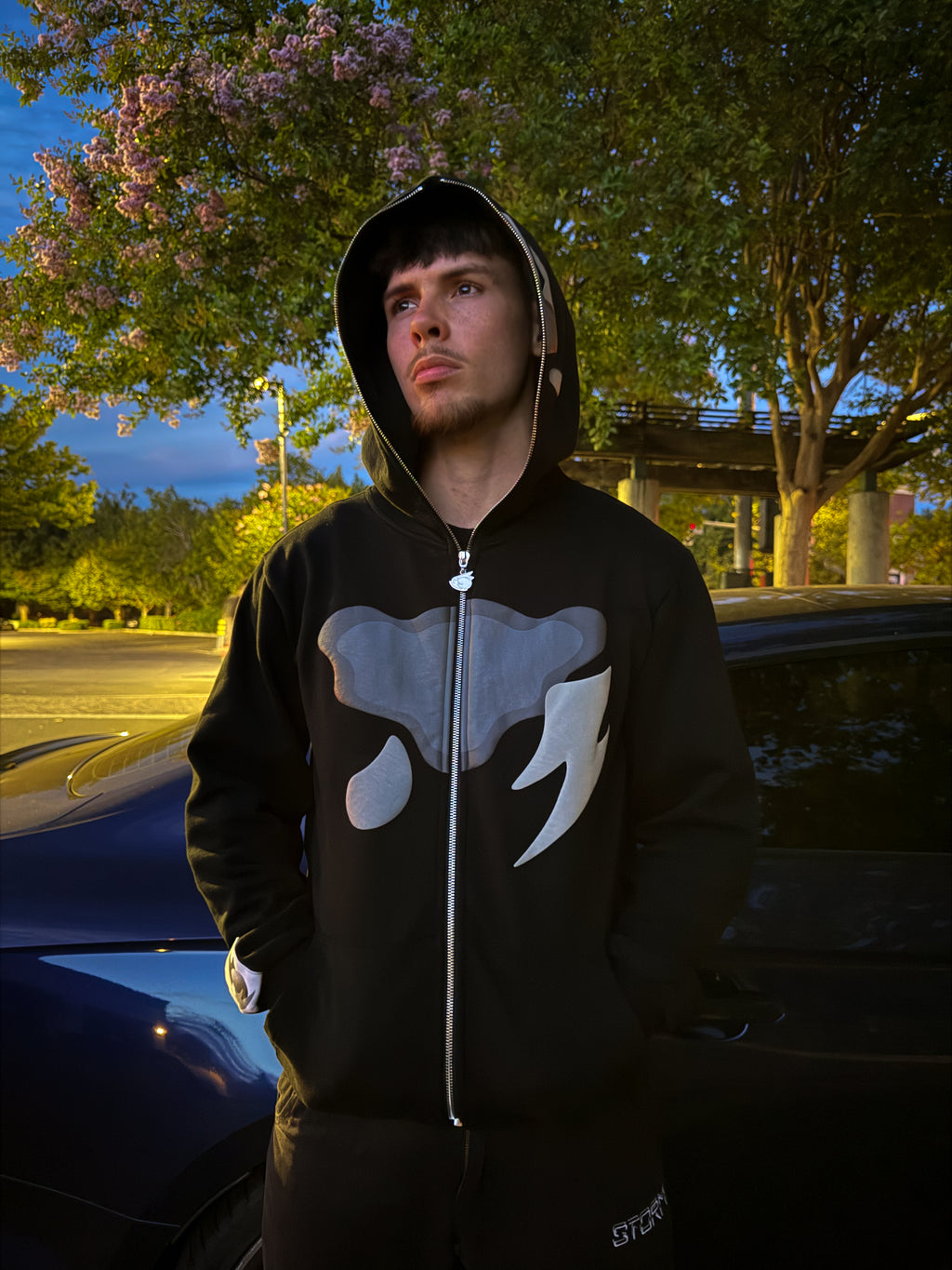 Thunder Eyes Full-Zip Hoodie "Shadow"