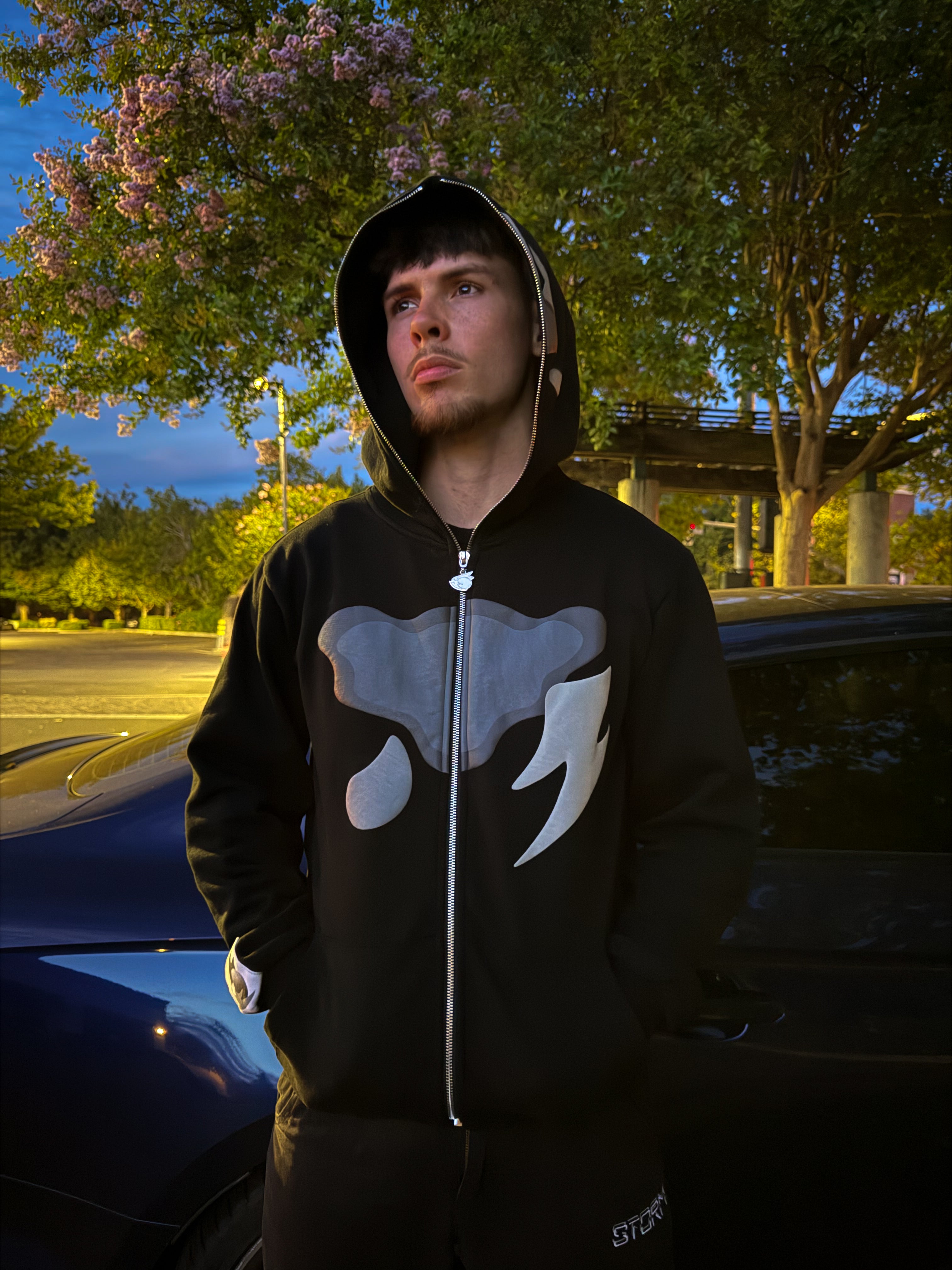 Thunder Eyes Full-Zip Hoodie "Shadow"